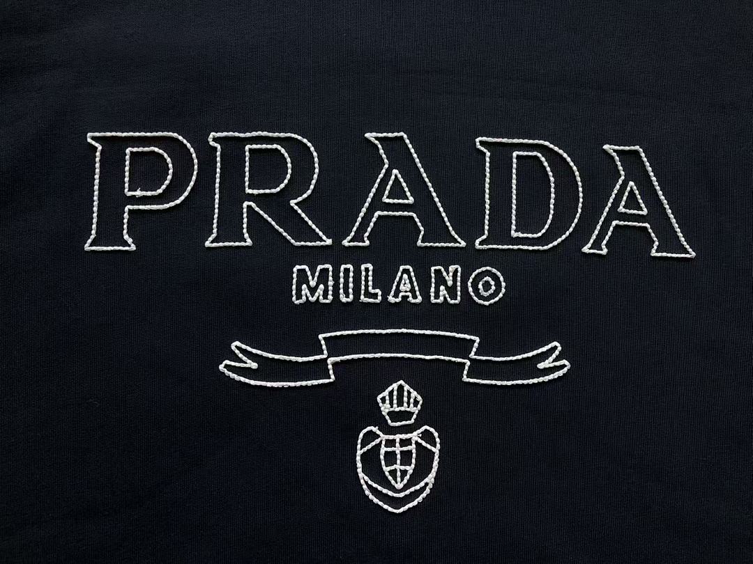 Prada 115 P⭐A⭐A T-SHIRT 520120320 (Im 170Cm 60Kg I Wear Size M In The Phot) - Image 9