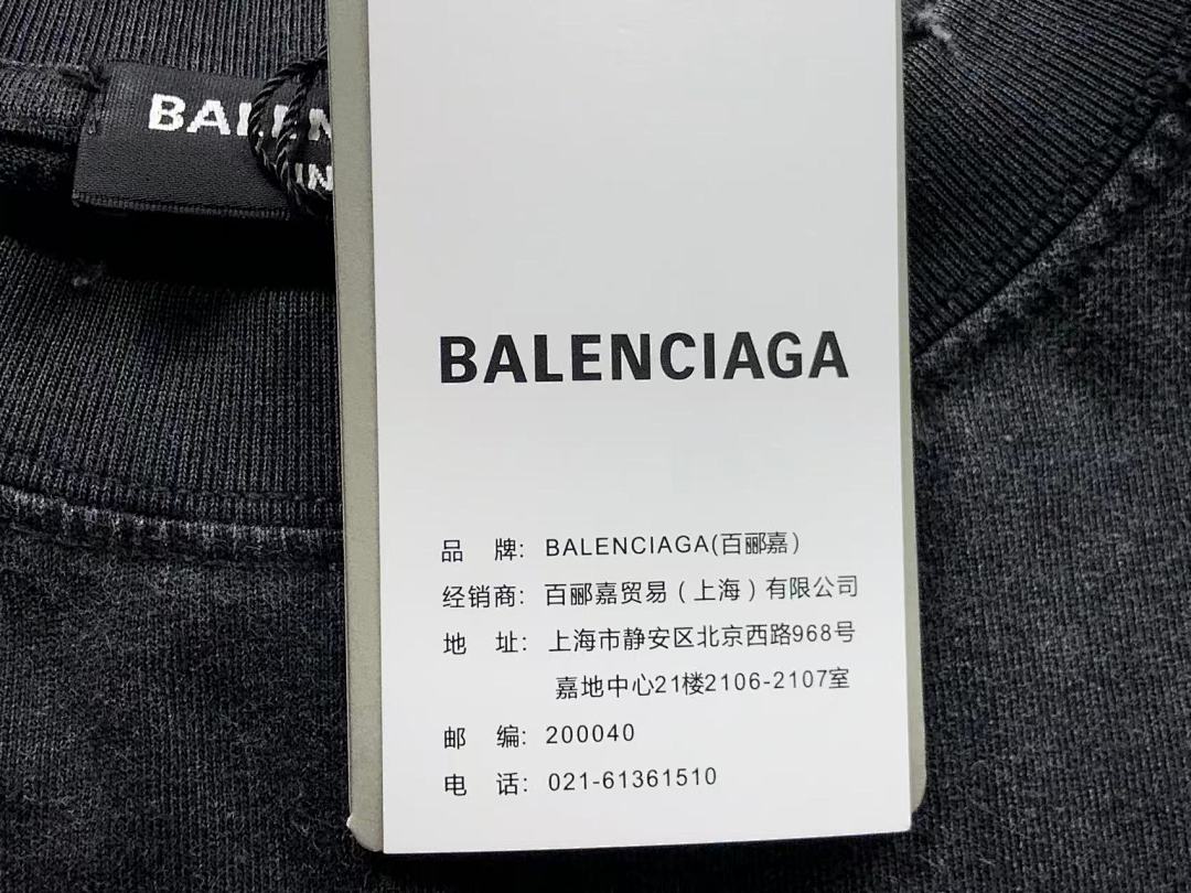 Balenciaga 98 B⭐L⭐⭐⭐IA⭐A T-SHIRT 5212207136 (Im 170Cm 60Kg I Wear Size M In The Phot) - Image 15