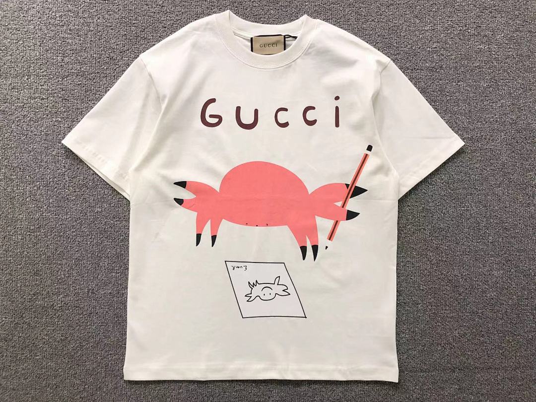 Gucci 85 G⭐C⭐I T-SHIRT 5231978101 (Im 170Cm 60Kg I Wear Size S In The Phot) - Image 5