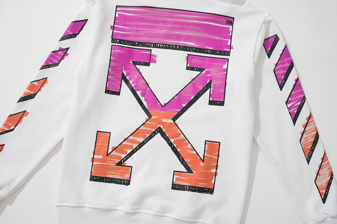 Off-White 116 OFF-WHITE (WHITE HOODIE) - Image 8