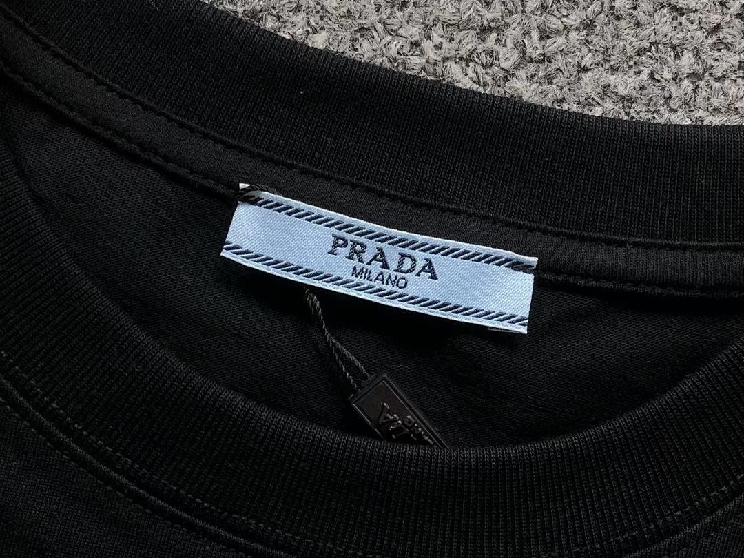 Prada 95 P⭐A⭐A T-SHIRT 3201220103 (Im 170Cm 60Kg I Wear Size M In The Phot) - Image 17