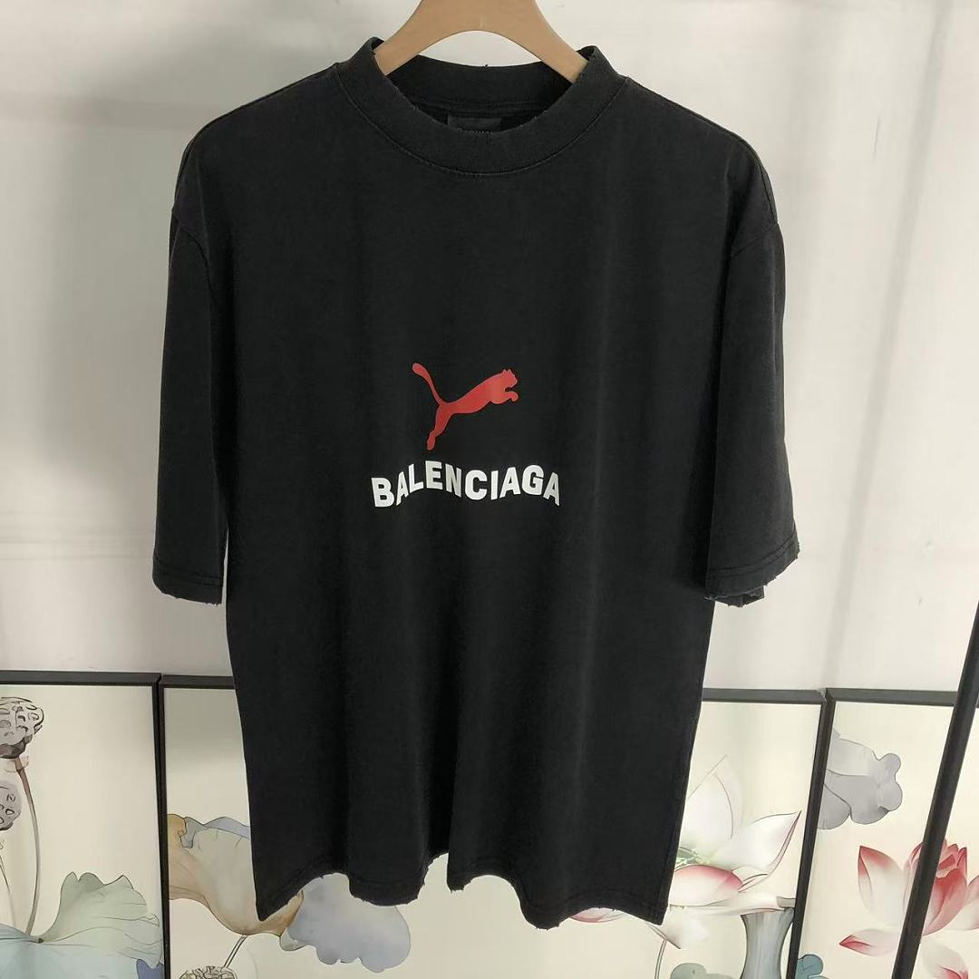 Balenciaga 128 B⭐L⭐⭐⭐IA⭐A PUMA T-SHIRT 42042607163 (Im 170Cm 60Kg I Wear Size XS In The Phot) - Image 16