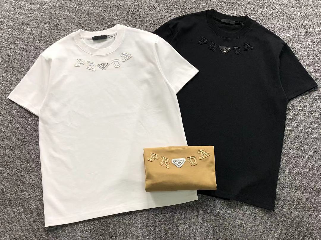 Prada 125 P⭐A⭐A T-SHIRT 2208021715 (Im 170Cm 60Kg I Wear Size S In The Phot) - Image 5