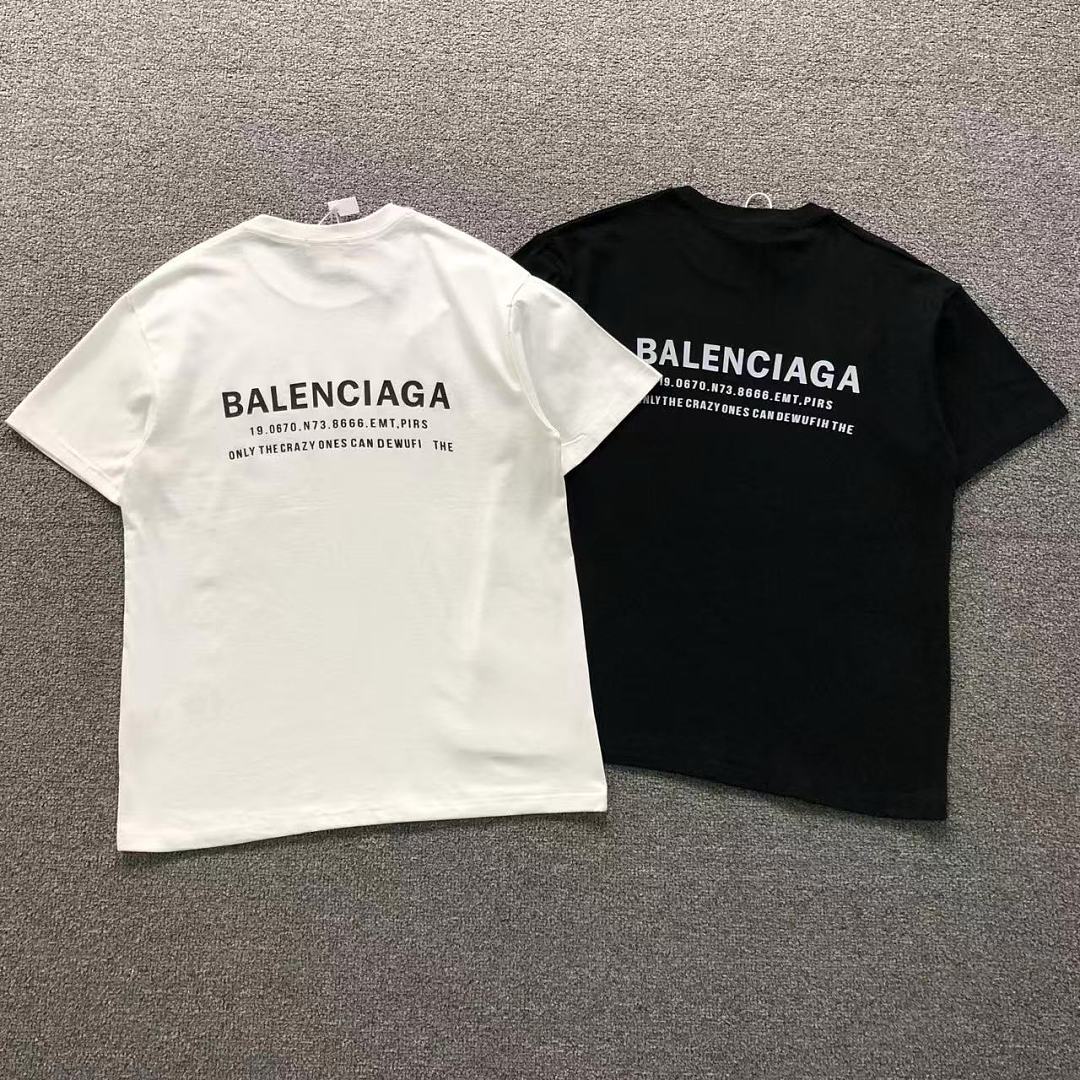 Balenciaga 115 B⭐L⭐⭐⭐IA⭐A T-SHIRT 22051326172 (Im 170Cm 60Kg I Wear Size L In The Phot)