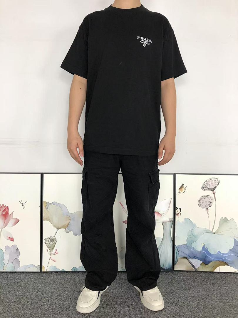 Prada 95 P⭐A⭐A T-SHIRT 56240881 (Im 170Cm 60Kg I Wear Size M In The Phot) - Image 3