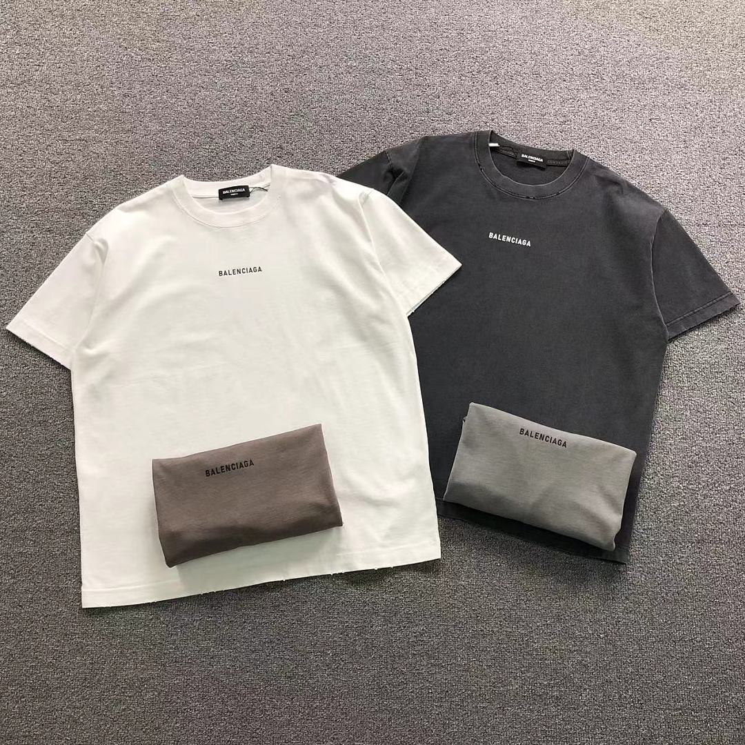 Balenciaga 129 B⭐L⭐⭐⭐IA⭐A T-SHIRT 42061611133 (Im 170Cm 60Kg I Wear Size 2XL In The Phot)