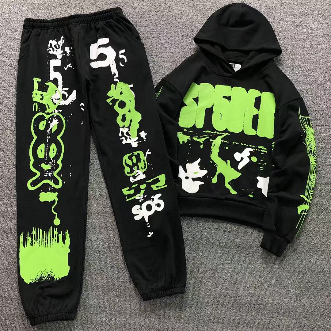 Sp5der TROUSERS 125 SP5DER HOODIE 511060991 (Im 170Cm 60Kg I Wear Size S In The Phot)