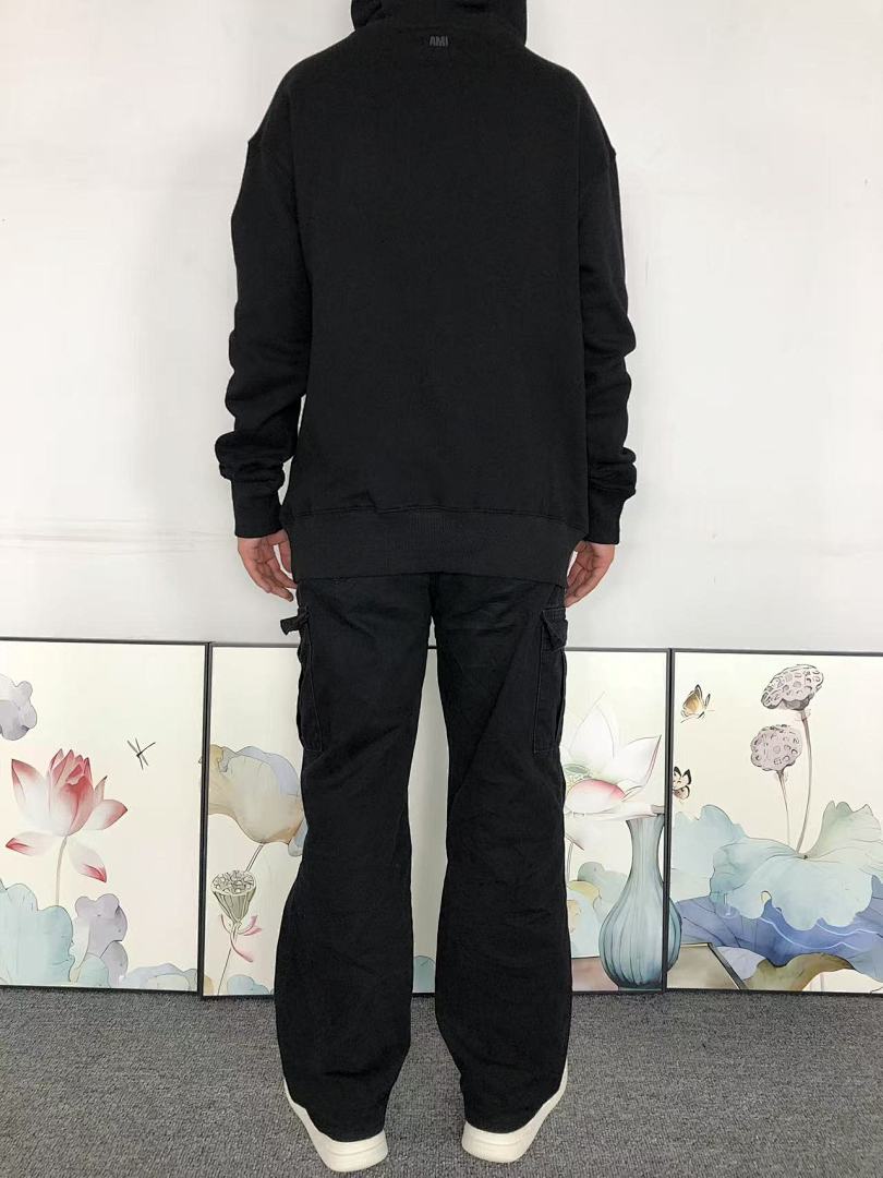 AMI 125 AMI HOODIE 57280488 (Im 170Cm 60Kg I Wear Size M In The Phot) - Image 5