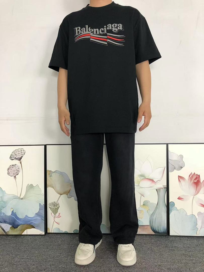 Balenciaga 118 B⭐L⭐⭐⭐IA⭐A T-SHIRT 5240118147 (Im 170Cm 60Kg I Wear Size L In The Phot) - Image 3