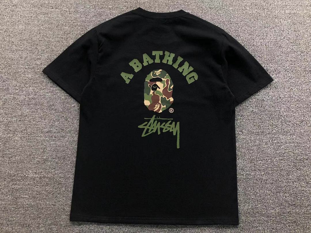 Bape 78 BAPE STUSSY T-SHIRT 411182442 (Im 170Cm 57Kg I Wear Size S In The Phot) - Image 13