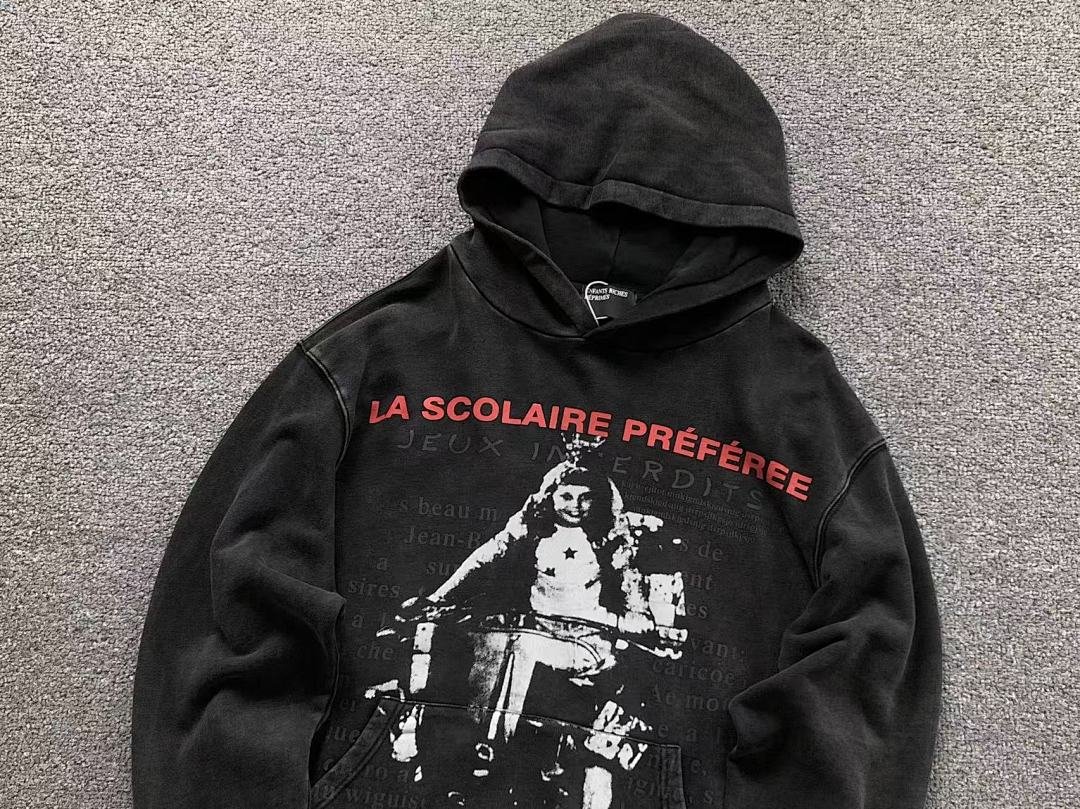 Chanel 135 ENFANTS RICHES DEPRIMES HOODIE 580827117 (Im 170Cm 60Kg I Wear Size S In The Phot) - Image 7