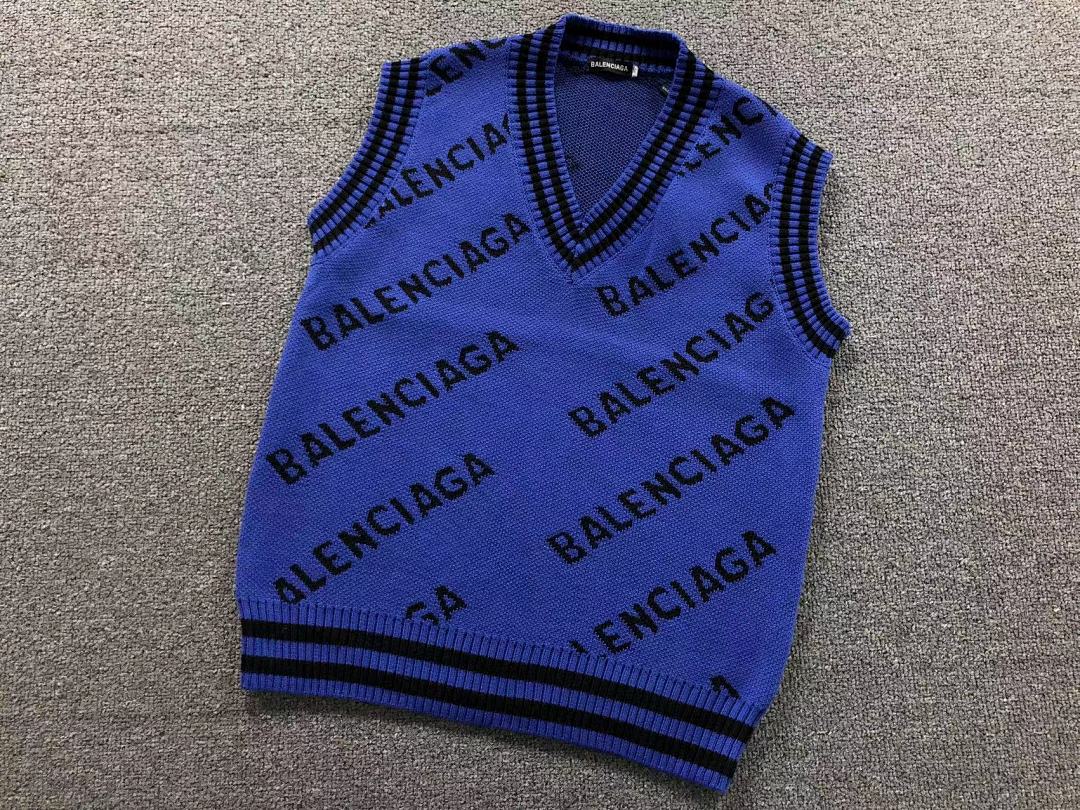 Balenciaga 128 B⭐L⭐⭐⭐IA⭐A VEST SWEATER 41101317146 (Im 170Cm 60Kg I Wear Size XL In The Phot) - Image 8
