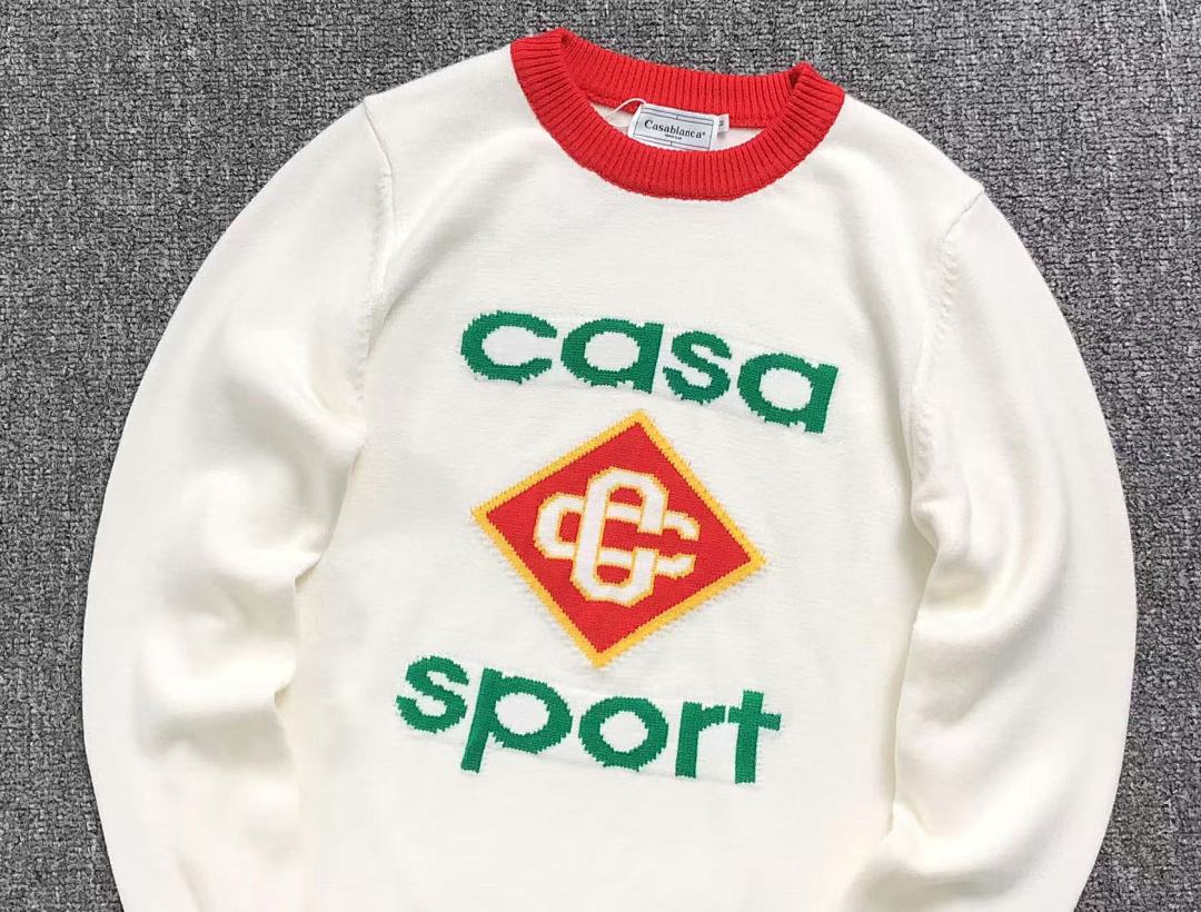 Casablanca 145 CASABLANCA SWEATER 212061148 (Im 170Cm 57Kg I Wear Size M In The Phot) - Image 8