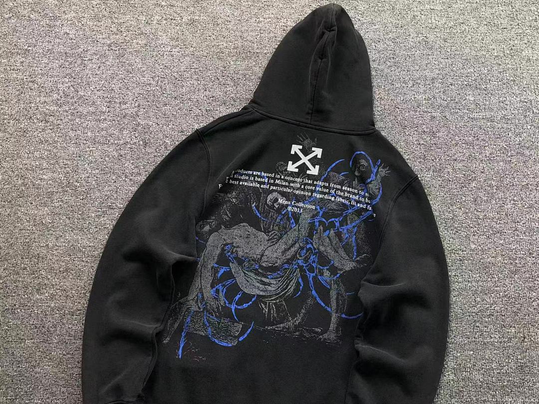 Off-White 195 OFF-WHITE HOODIE 511120419 (Im 170Cm 60Kg I Wear Size M In The Phot) - Image 7