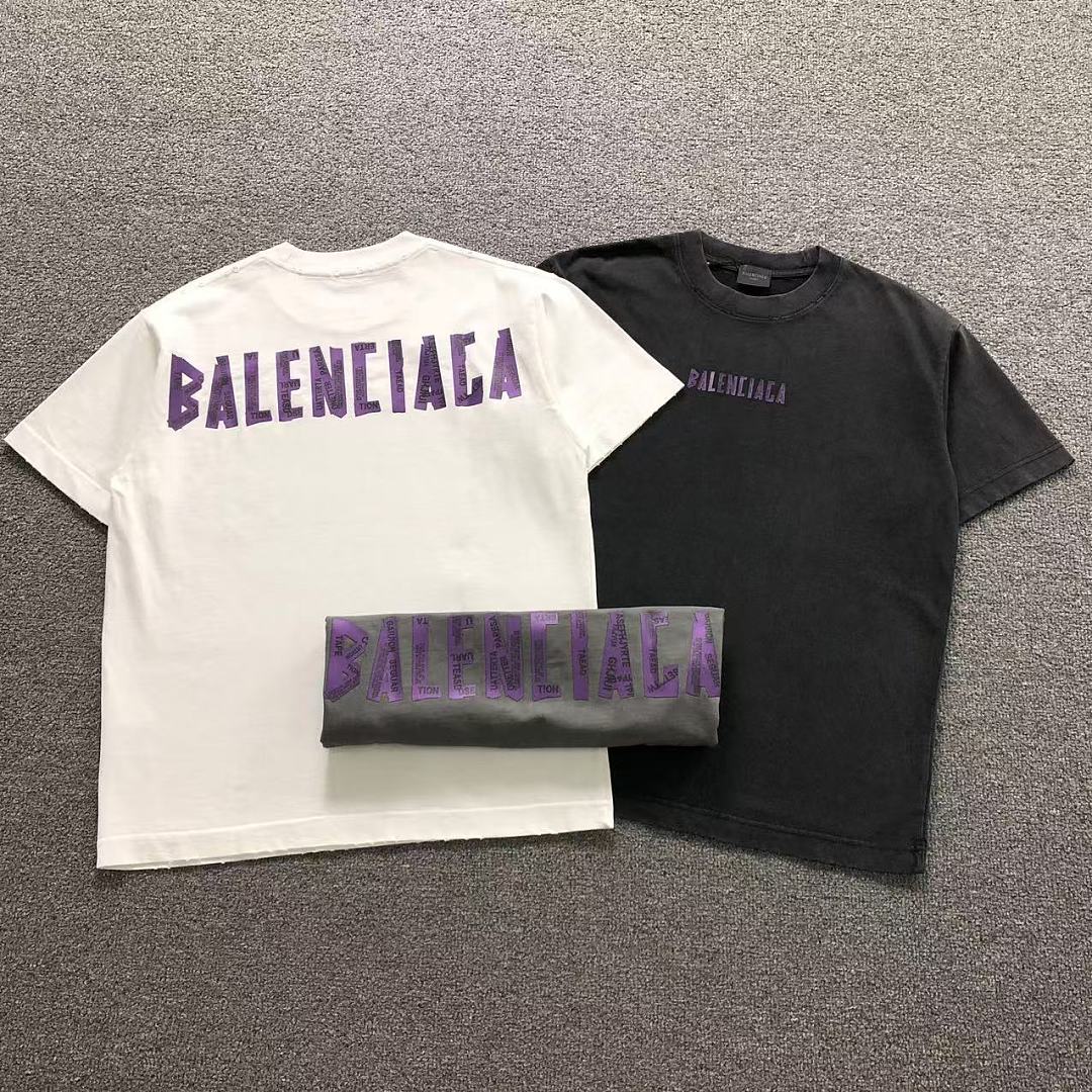 Balenciaga 128 B⭐L⭐⭐⭐IA⭐A T-SHIRT 3205070521 (Im 170Cm 60Kg I Wear Size L In The Phot)