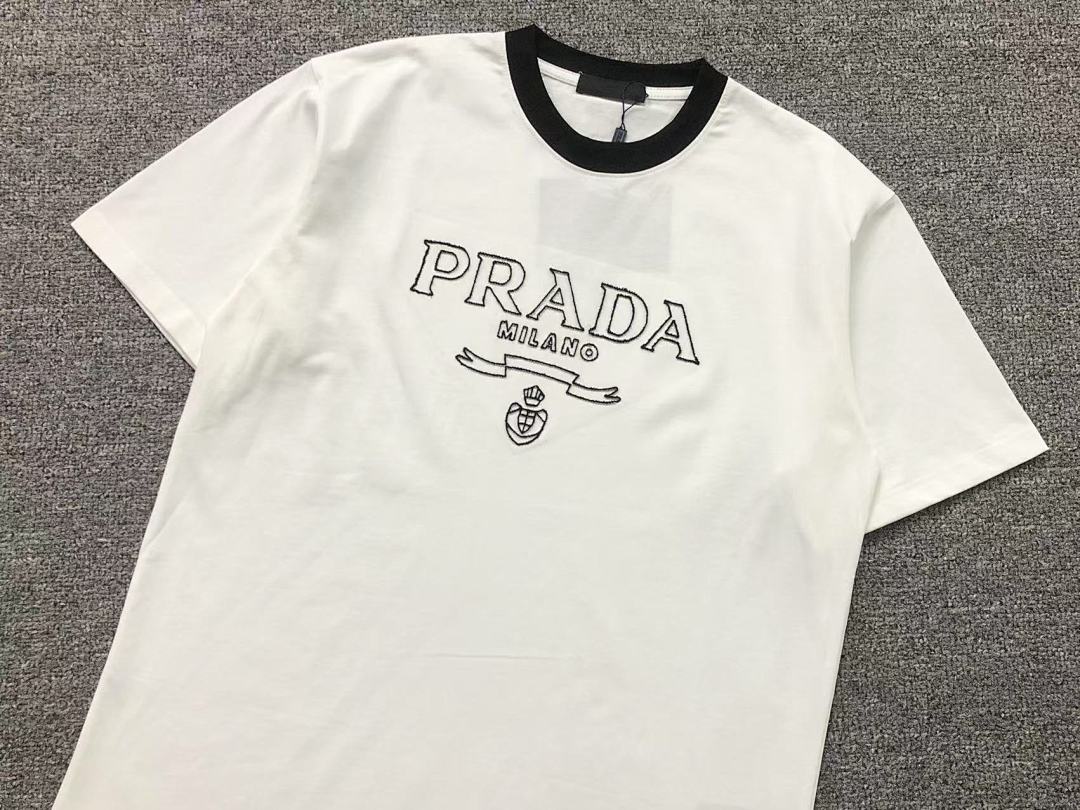 Prada 115 P⭐A⭐A T-SHIRT 520120320 (Im 170Cm 60Kg I Wear Size M In The Phot) - Image 12