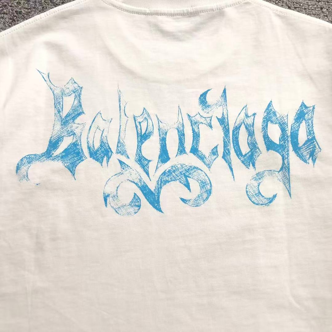 Balenciaga 113 B⭐L⭐⭐⭐IA⭐A T-SHIRT 5261103147 (Im 170Cm 60Kg I Wear Size M In The Phot) - Image 9