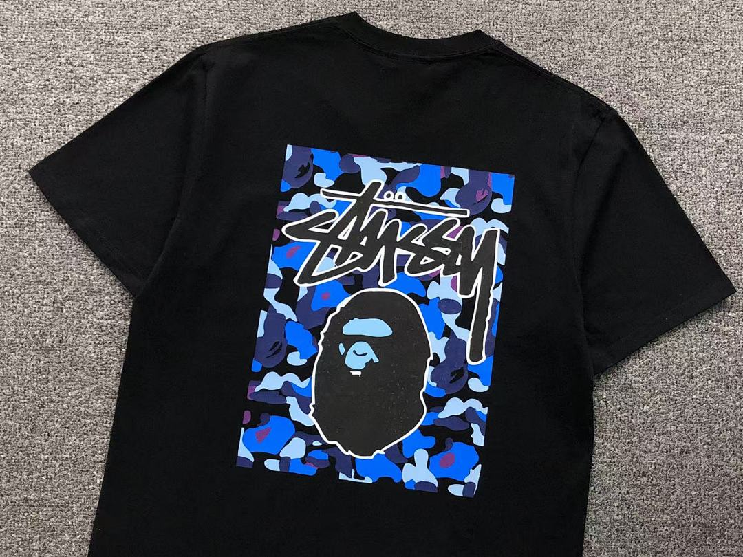 Bape 79 BAPE STUSSY T-SHIRT 411183542 (Im 170Cm 57Kg I Wear Size S In The Phot) - Image 9