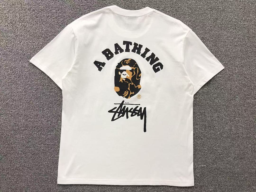 Bape 85 STUSSY BAPE T-SHIRT 3104111731 (Im 170Cm 60Kg I Wear Size M In The Phot) - Image 7