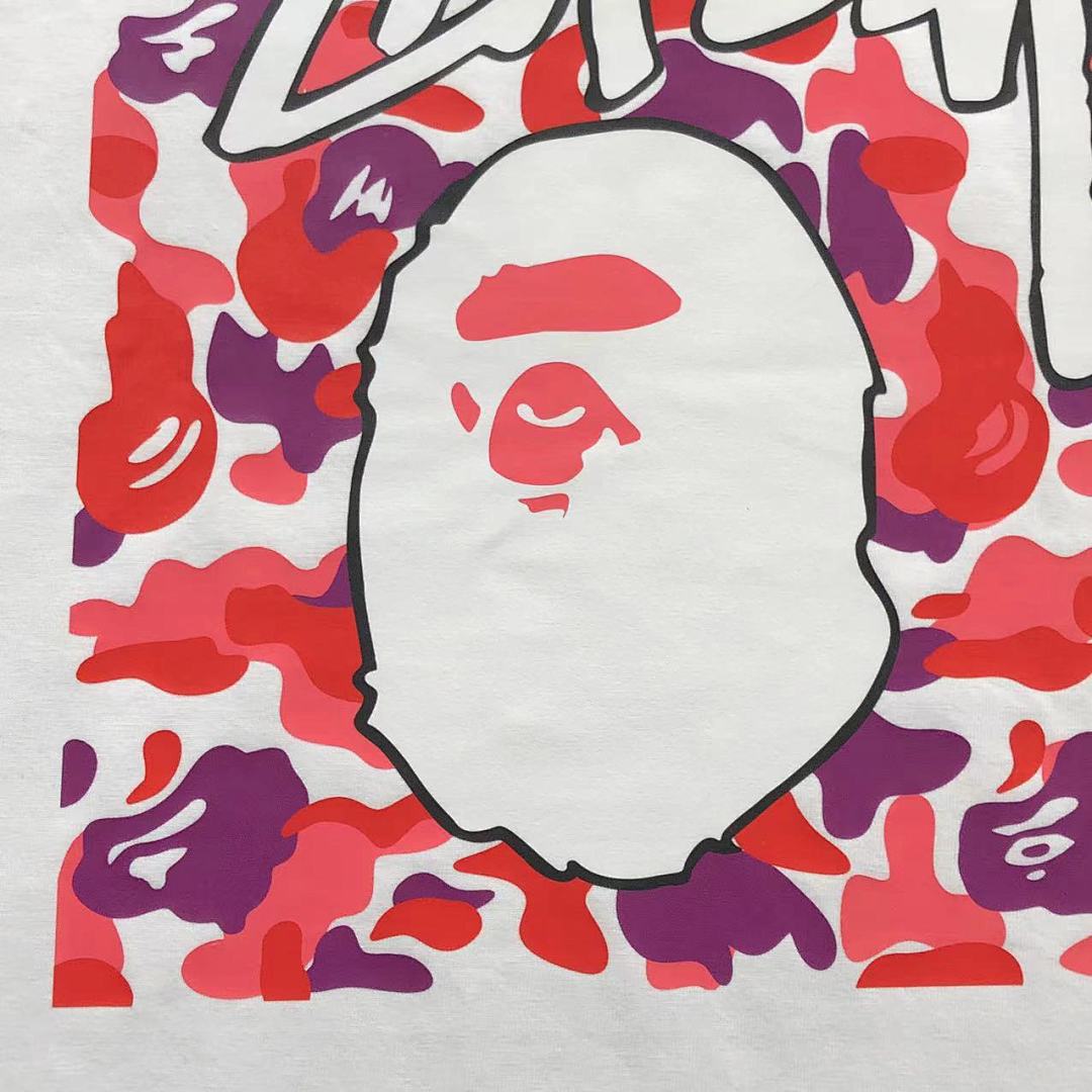 Bape 78 BAPE STUSSY T-SHIRT 1102090442 (Im 170Cm 55Kg I Wear Size S In The Phot) - Image 12