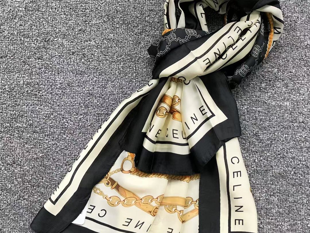 Celine 85 C⭐L⭐⭐E SCARF 31062837102 (Long 180CM* Wide 90CM*) - Image 6