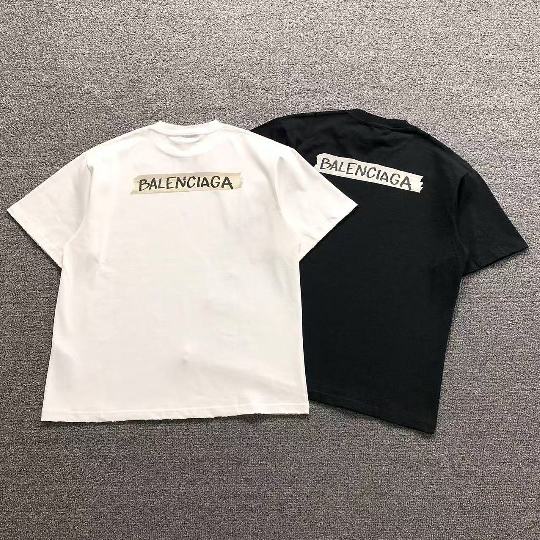 Balenciaga 115 B⭐L⭐⭐⭐IA⭐A T-SHIRT 42042203156 (Im 170Cm 60Kg I Wear Size 1 In The Phot)