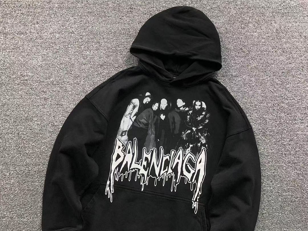 Balenciaga 265 B⭐L⭐⭐⭐IA⭐A HOODIE 4122724163 (Im 170Cm 60Kg I Wear Size XS In The Phot) - Image 7