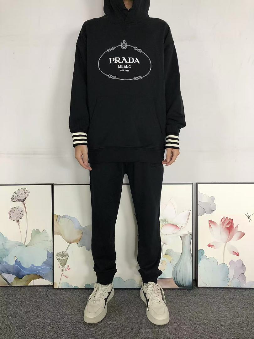 Prada 208 P⭐A⭐A HOODIE 3209070921 (Im 170Cm 60Kg I Wear Size S In The Phot) - Image 3