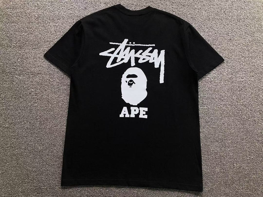 Bape 85 BAPE STUSSY T-SHIRT 124150231 (Im 170Cm 60Kg I Wear Size M In The Phot) - Image 10