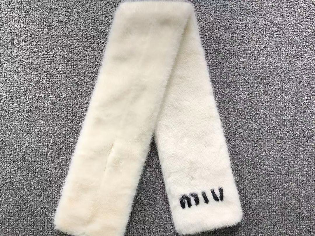 Miu Miu 95 M⭐U SCARF EARMUFF 12910843 (Long 88CM* Wide 12CM*) - Image 5