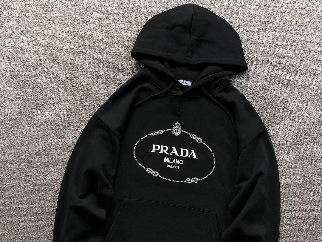 Prada 208 P⭐A⭐A HOODIE 3209070921 (Im 170Cm 60Kg I Wear Size S In The Phot) - Image 11