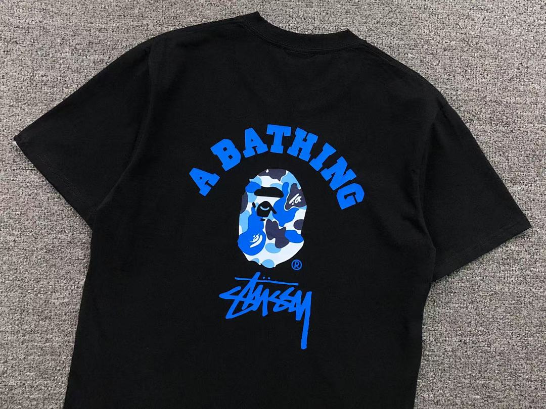 Bape 79 BAPE STUSSY T-SHIRT 411183042 (Im 170Cm 57Kg I Wear Size S In The Phot) - Image 15