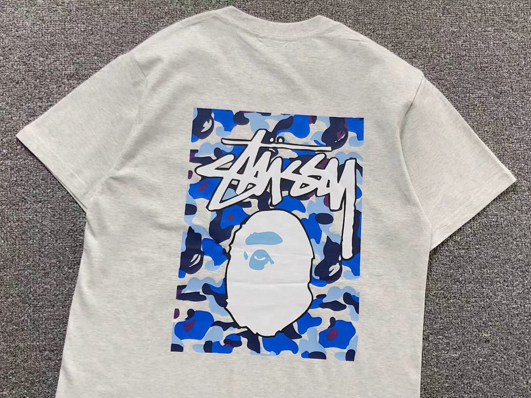 Bape 78 BAPE STUSSY T-SHIRT 1102090442 (Im 170Cm 55Kg I Wear Size S In The Phot) - Image 23