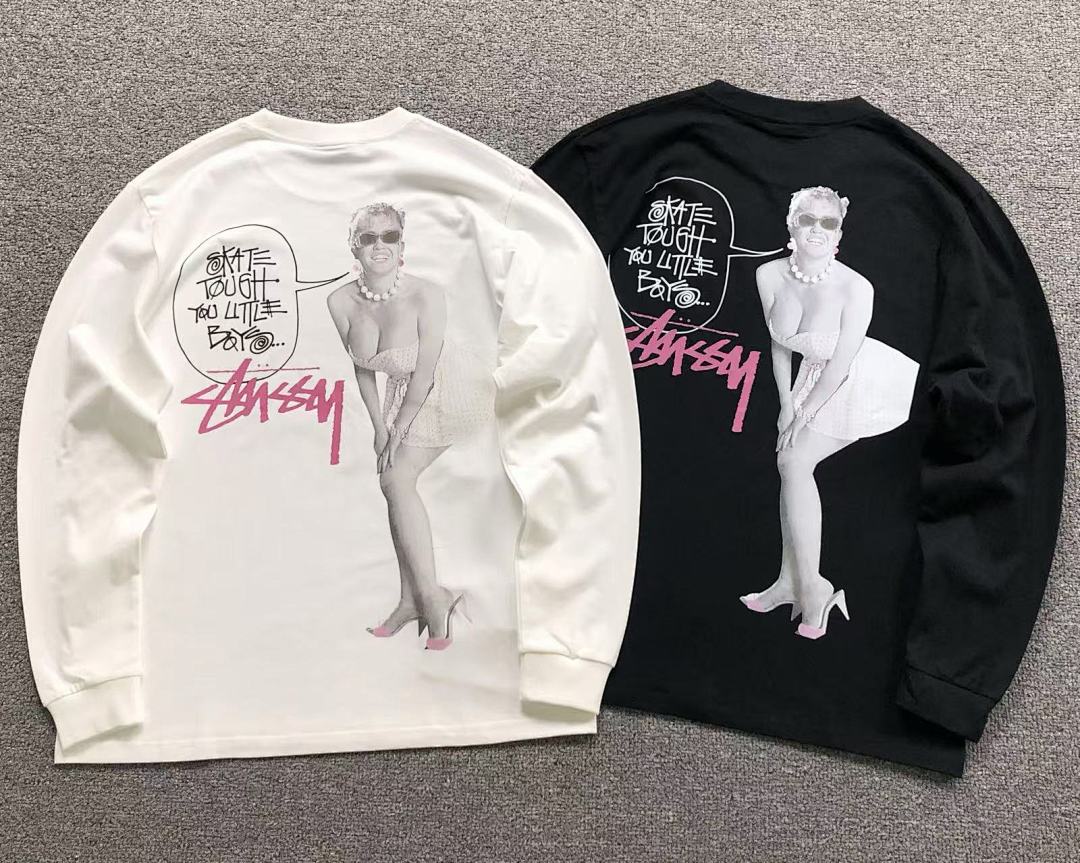 Stussy 95 STUSSY LONG SLEEVED 582016123 (Im 170Cm 60Kg I Wear Size M In The Phot) - Image 5