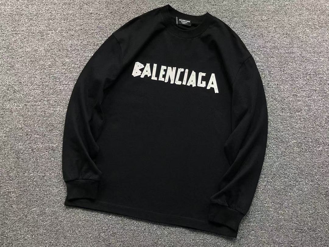 Balenciaga 135 B⭐L⭐⭐⭐IA⭐A LONG SLEEVED 3108260521 (Im 170Cm 60Kg I Wear Size M In The Phot) - Image 12