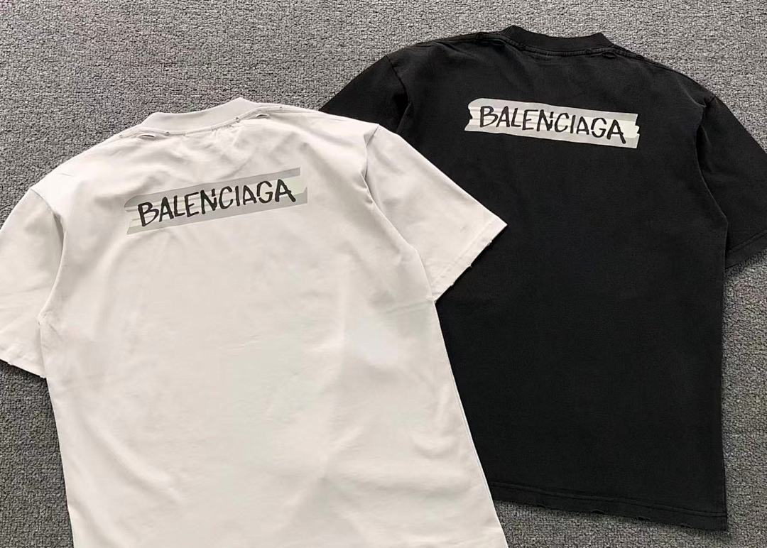 Balenciaga 125 B⭐L⭐⭐⭐IA⭐A T-SHIRT 3203242421 (Im 170Cm 60Kg I Wear Size S In The Phot) - Image 6