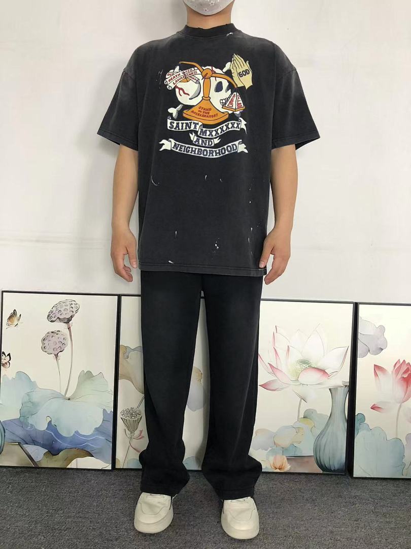 Neighborhood 115 SAINT MICHAEL NEIGHBORHOOD T-SHIRT 3201212417 (Im 170Cm 60Kg I Wear Size S In The Phot) - Image 3