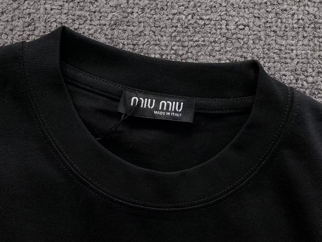 Miu Miu 115 M⭐U T-SHIRT 41072506133 (Im 170Cm 60Kg I Wear Size M In The Phot) - Image 17