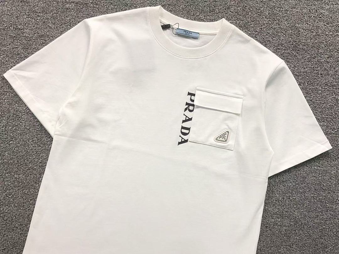 Prada 95 P⭐A⭐A T-SHIRT 3201220103 (Im 170Cm 60Kg I Wear Size M In The Phot) - Image 9