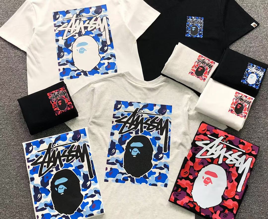 Bape 79 BAPE STUSSY T-SHIRT 411183542 (Im 170Cm 57Kg I Wear Size S In The Phot) - Image 6