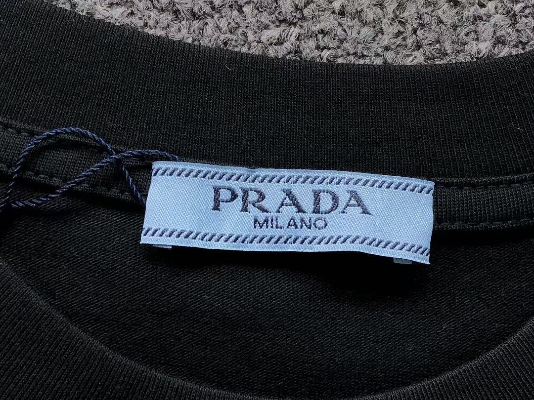 Prada 115 P⭐A⭐A T-SHIRT 3205030521 (Im 170Cm 60Kg I Wear Size L In The Phot) - Image 16