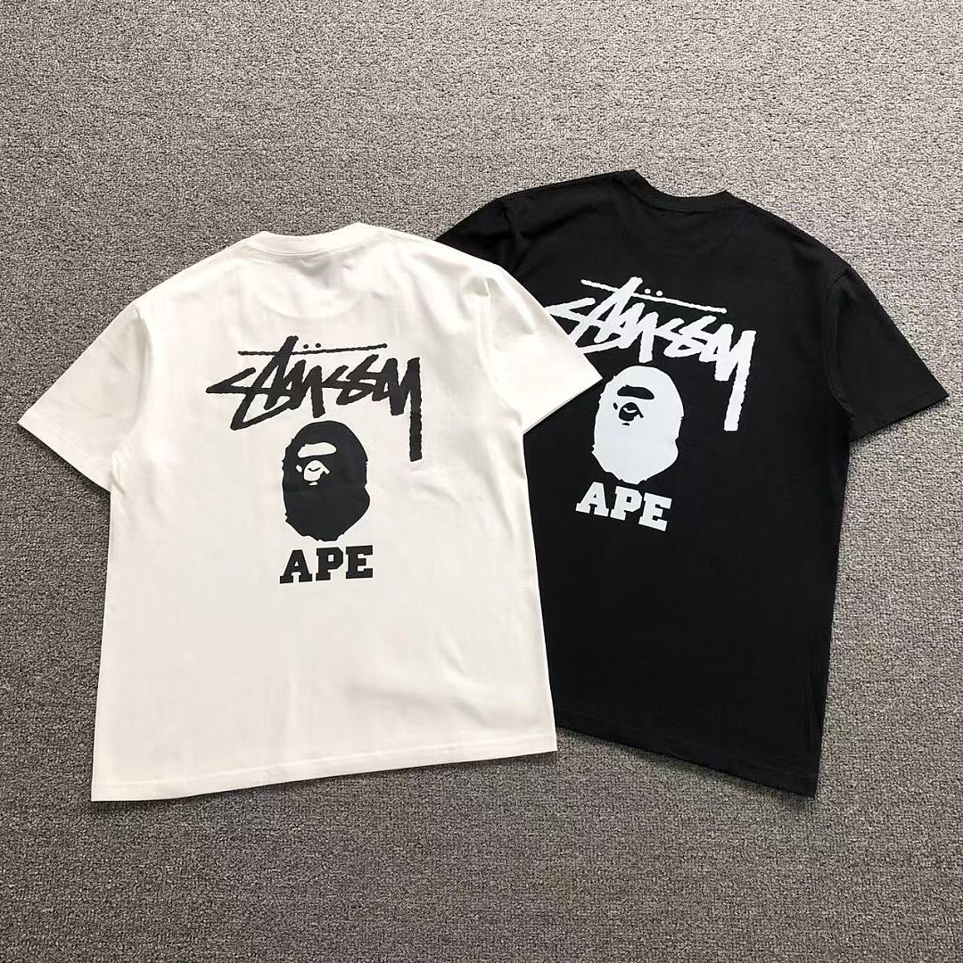 Bape 85 BAPE STUSSY T-SHIRT 124150231 (Im 170Cm 60Kg I Wear Size M In The Phot)