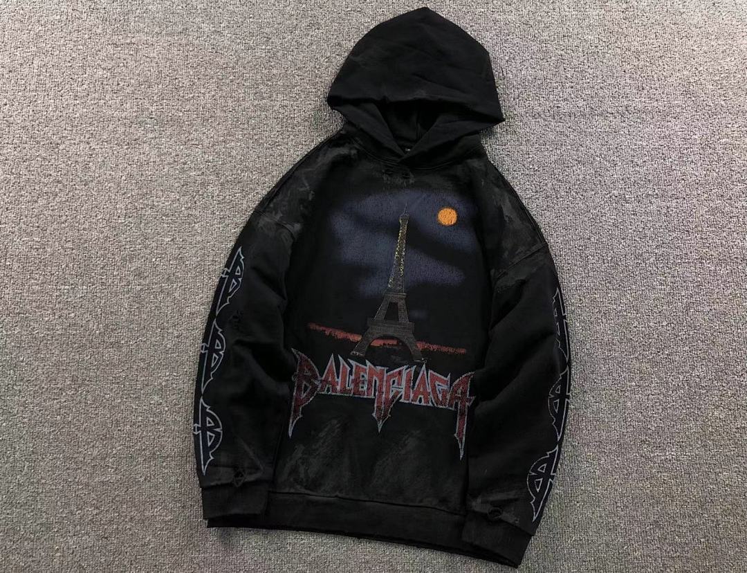 Balenciaga 245 B⭐L⭐⭐⭐IA⭐A HOODIE 4122709163 (Im 170Cm 60Kg I Wear Size XS In The Phot) - Image 6