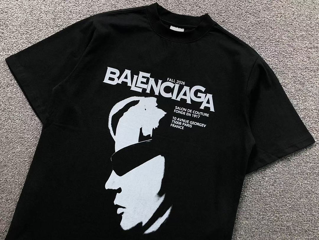 Balenciaga 128 B⭐L⭐⭐⭐IA⭐A T-SHIRT 42052103163 (Im 170Cm 60Kg I Wear Size XS In The Phot) - Image 7
