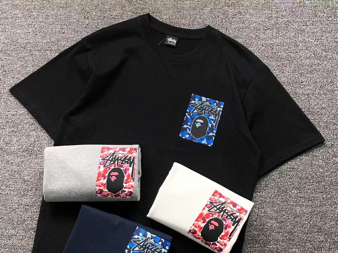 Bape 85 BAPE STUSSY T-SHIRT 3111050421 (Im 170Cm 60Kg I Wear Size M In The Phot) - Image 23