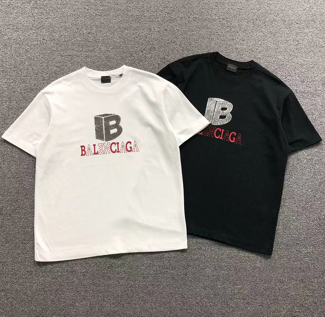 Balenciaga 118 B⭐L⭐⭐⭐IA⭐A T-SHIRT 52418122147 (Im 170Cm 60Kg I Wear Size L In The Phot)