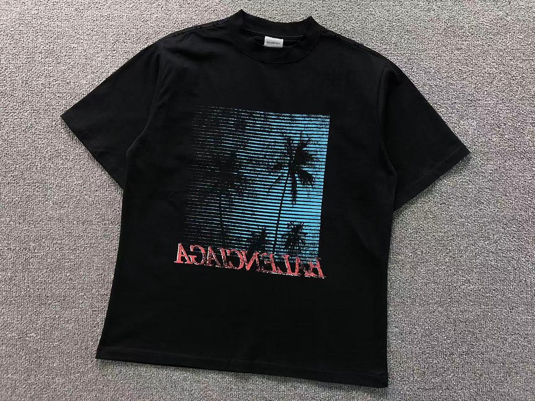Balenciaga 128 B⭐L⭐⭐⭐IA⭐A T-SHIRT 42060512163 (Im 170Cm 60Kg I Wear Size XS In The Phot) - Image 6
