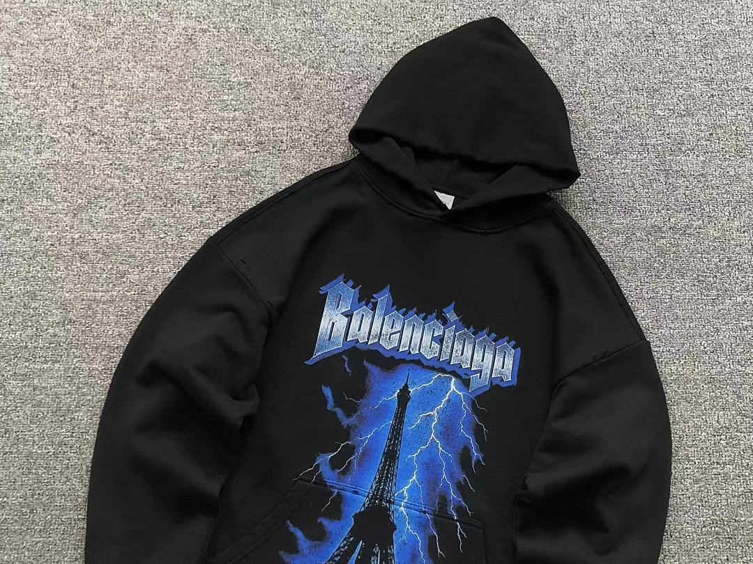 Balenciaga 235 B⭐L⭐⭐⭐IA⭐A HOODIE 42082924163 (Im 170Cm 60Kg I Wear Size S In The Phot) - Image 7