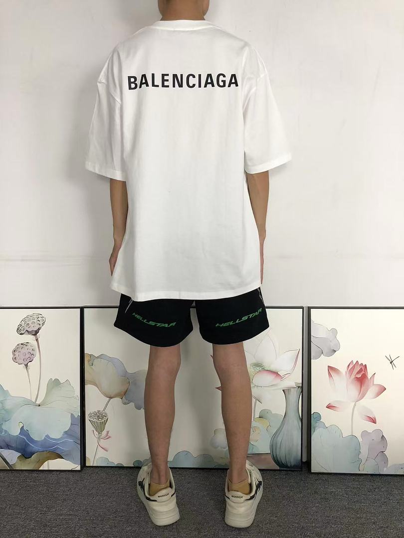 Balenciaga 113 B⭐L⭐⭐⭐IA⭐A T-SHIRT 5207270370 (Im 170Cm 60Kg I Wear Size 2XL In The Phot) - Image 4