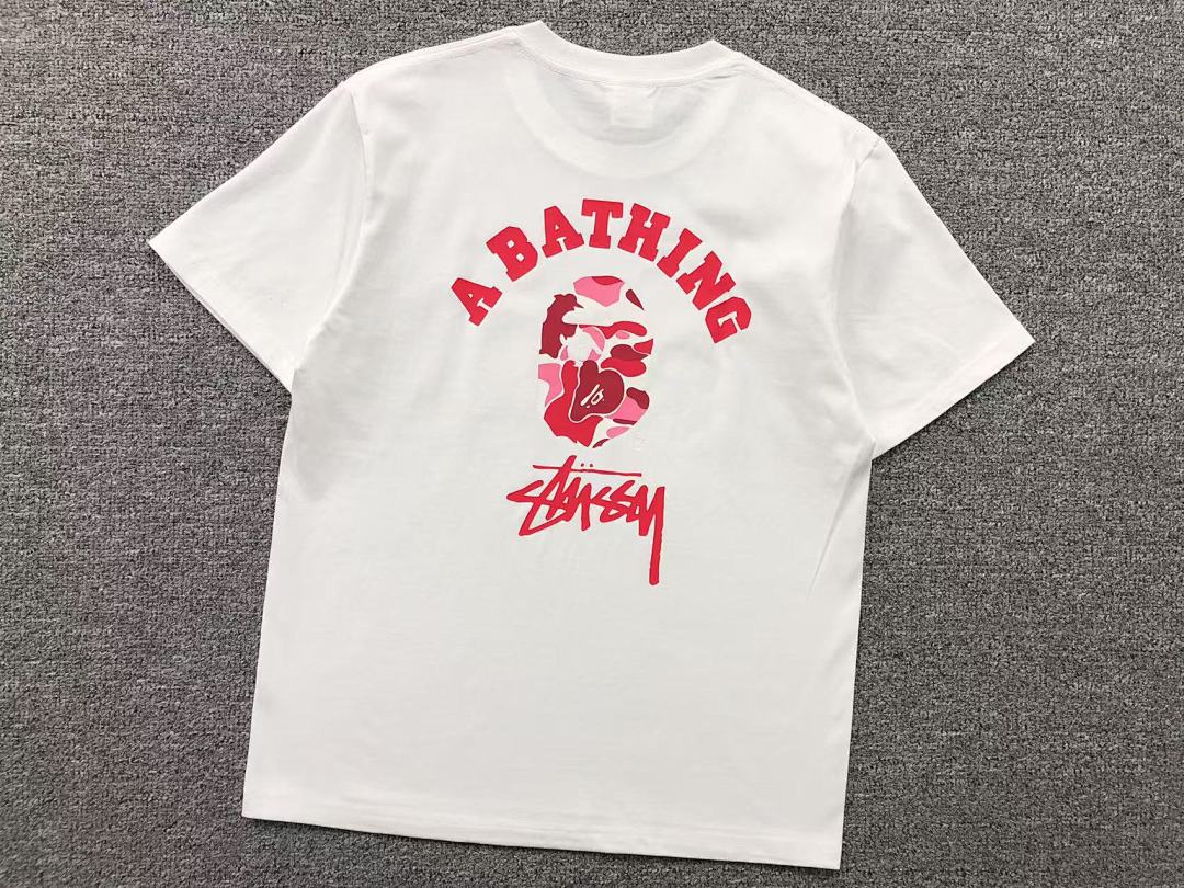 Bape 79 BAPE STUSSY T-SHIRT 411182942 (Im 170Cm 57Kg I Wear Size S In The Phot) - Image 7